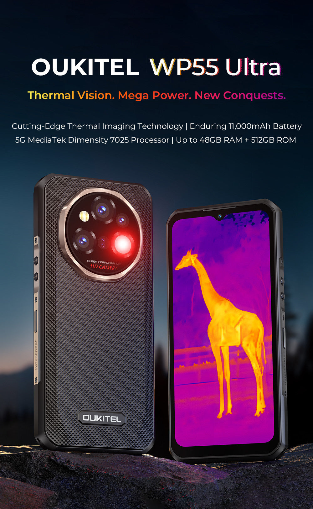 Oukitel WP55 Ultra Thermal: Se det osynliga med värmekamera